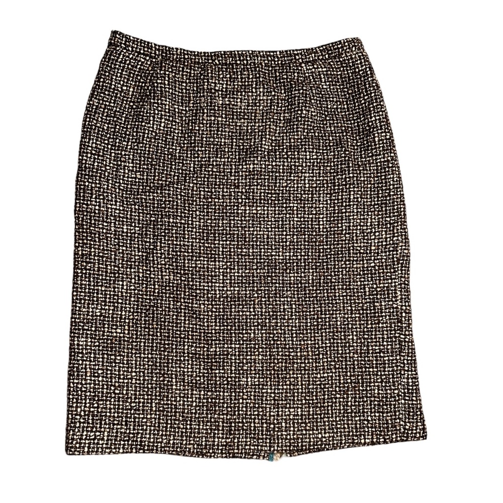 Vintage Neiman Marcus Fully Lined Wool Tweed Pencil Skirt Size 18